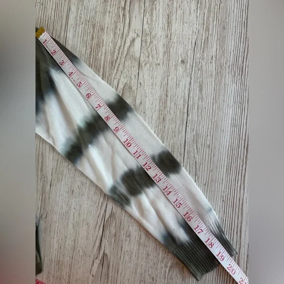 Sanctuary Sunsetter  Tie-Dye Ribbed Trim Crewneck Sweater Top S - Picture 9 of 11